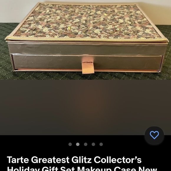 Tarte Greatest Glitz Collectors Holiday Gift Set Makeup Case NWOB - Picture 2 of 5